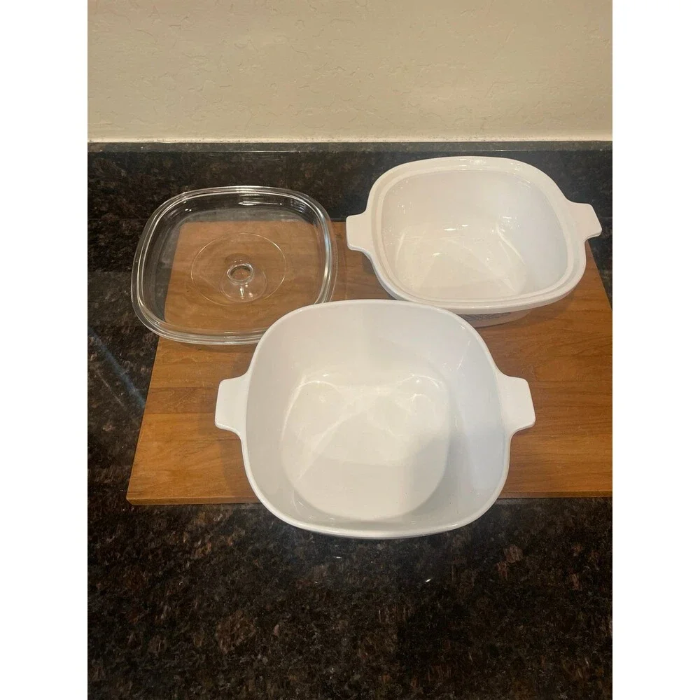 4 piece Corning Ware Blue cornflower Double Boiler set